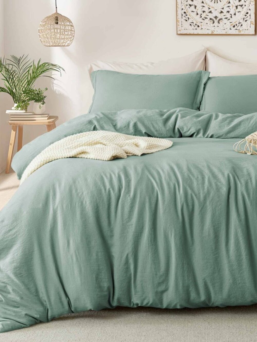 Midly Sage Duvet Set King Size N9050